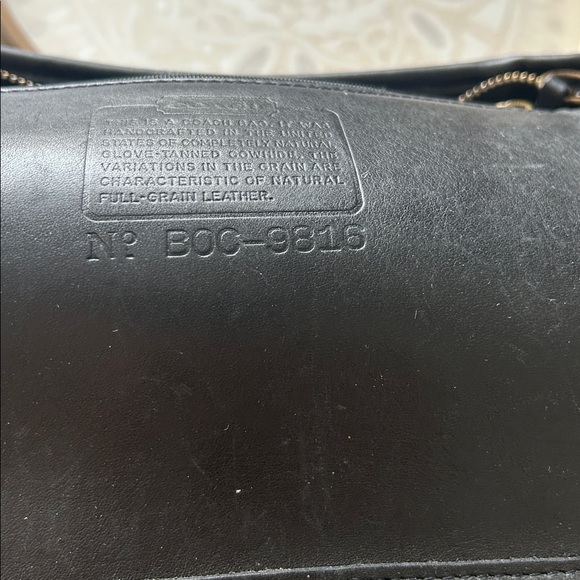 Vintage Coach 9816 black leather - Picture 3 of 9